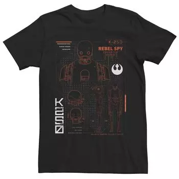 Мужская футболка K2SO Schematic Star Wars