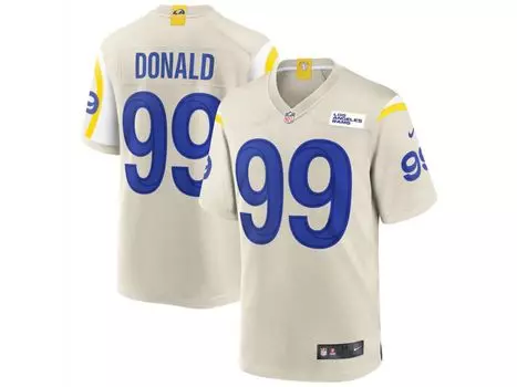 Мужская футболка los angeles rams vapor untouchable limited jersey - aaron donald Nike, белый