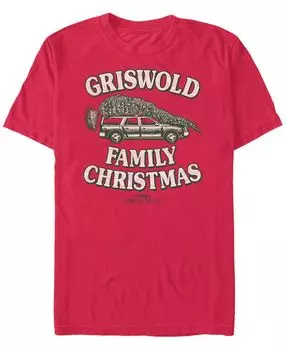 Мужская футболка national lampoon christmas vacation tie one с коротким рукавом Fifth Sun, красный