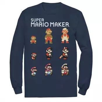 Мужская футболка Nintendo Mario Character Evolution Licensed Character