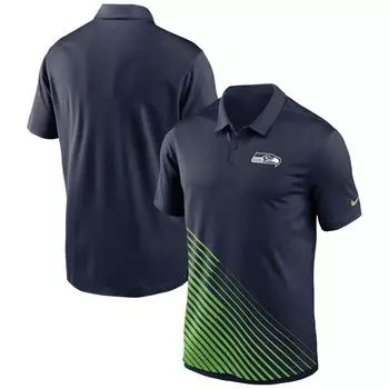 Мужская футболка-поло Seattle Seahawks Vapor Performance темно-синего цвета Nike