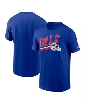 Мужская футболка Royal Buffalo Bills Essential Blitz Lockup Nike, синий