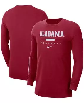 Мужская футболка с длинным рукавом crimson alabama crimson tide word Nike