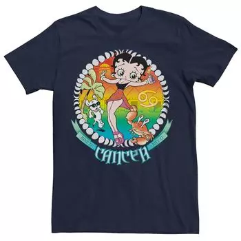 Мужская футболка с гороскопом Betty Boop Cancer Licensed Character