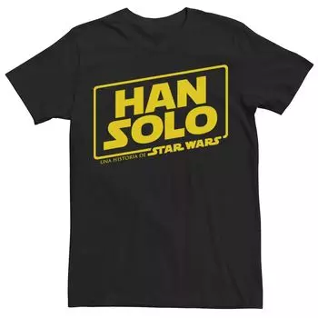 Мужская футболка с испанским логотипом Han Solo Movie Star Wars