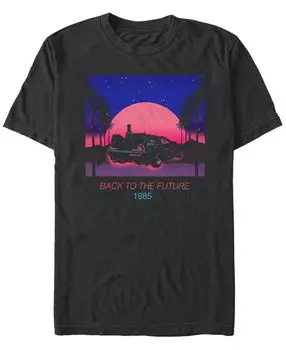 Мужская футболка с коротким рукавом back to the future из серии back to the neon Fifth Sun, черный