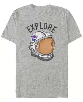 Мужская футболка с коротким рукавом с логотипом nasa explore retro helmet Fifth Sun, мульти