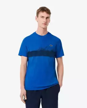 Мужская футболка с коротким рукавом Tennis x Novak Djokovic Lacoste, синий