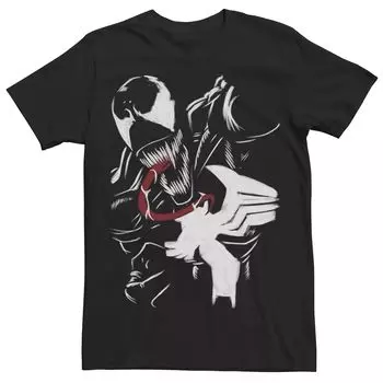 Мужская футболка с краской Venom Comics Marvel Licensed Character