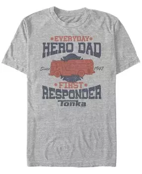 Мужская футболка с круглым вырезом hero dad с короткими рукавами Fifth Sun, мульти