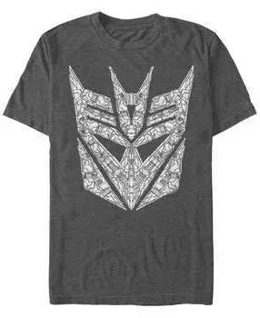 Мужская футболка с круглым вырезом и короткими рукавами decepticon symbol Fifth Sun, мульти