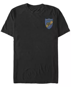 Мужская футболка с круглым вырезом и короткими рукавами ravenclaw shield Fifth Sun, черный