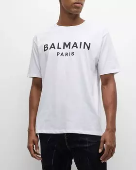 Мужская футболка с логотипом Balmain, цвет Cuoio/Beige