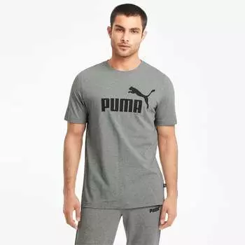Мужская футболка с логотипом Essentials Puma, серый
