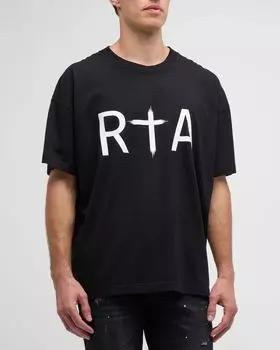 Мужская футболка с логотипом Liam Cross RTA, цвет Black Front Logo