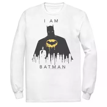 Мужская футболка с плакатом DC Comics I Am Batman Skyline