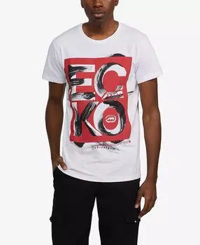 Мужская футболка с рисунком big and tall stencil up Ecko Unltd, белый
