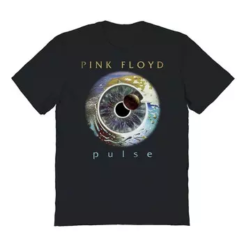 Мужская футболка с рисунком Pink Floyd Pulse Licensed Character, черный