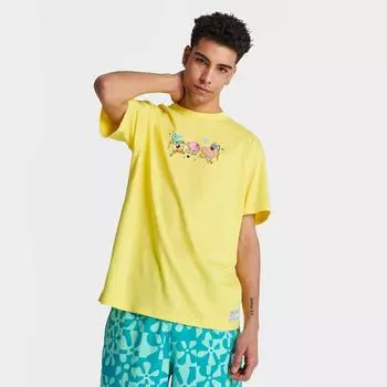 Мужская футболка с рисунком Puma x Spongebob Squarepants Jellyfish Friends, желтый