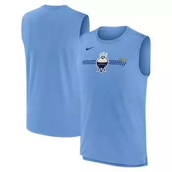 Мужская футболка синего цвета Milwaukee Brewers City Connect Muscle Tank Top Nike