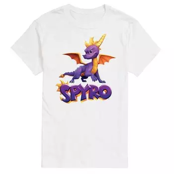 Мужская футболка Spyro Pose и логотипом Licensed Character