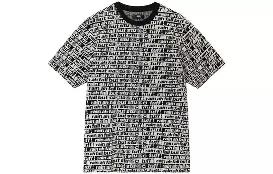Мужская футболка Stussy, цвет Black/White