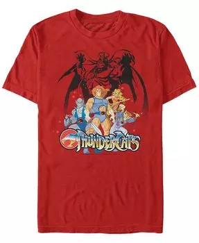 Мужская футболка Thundercats Thundercats Group Shot с коротким рукавом Fifth Sun, красный