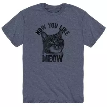 Мужская футболка типа Meow Licensed Character