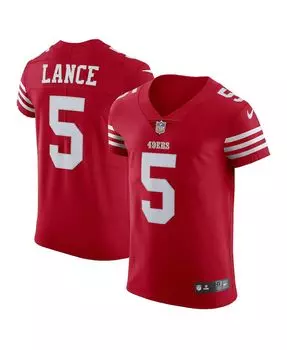 Мужская футболка trey lance scarlet san francisco 49ers vapor elite Nike