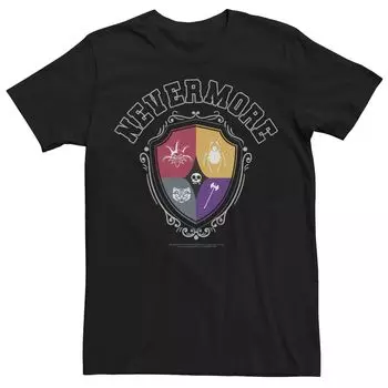 Мужская футболка Wednesday Nevermore Crest Licensed Character