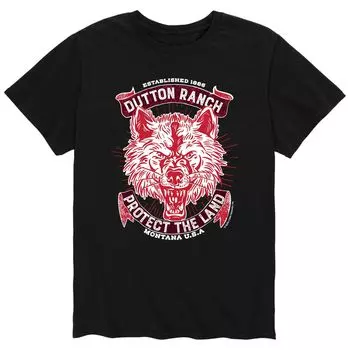 Мужская футболка Yellowstone Wolf Protect Licensed Character