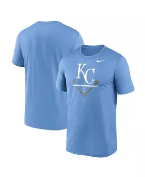 Мужская голубая футболка Kansas City Royals Big and Tall Icon Legend Performance Nike