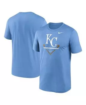 Мужская голубая футболка Kansas City Royals Icon Legend Legend Nike, синий