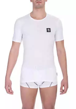 Мужская хлопковая футболка Bikkembergs, белый