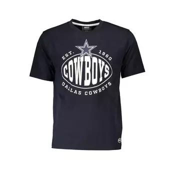 Мужская хлопковая футболка Hugo Boss, синий