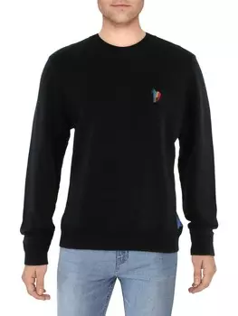 Мужская хлопковая толстовка с круглым вырезом Paul Smith, черный