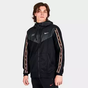 Мужская худи с молнией во всю длину Nike Sportswear Repeat, черный