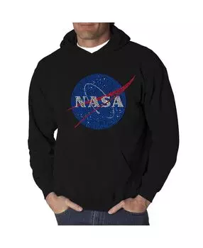 Мужская худи word art с логотипом nasa meatball LA Pop Art, черный