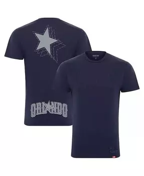 Мужская и женская футболка Heather Navy Orlando Magic x JEFRE 2023/24 City Edition Bingham Sportiqe, синий