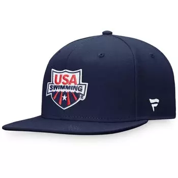 Мужская кепка Snapback для плавания Fanatics темно-синего цвета с логотипом США