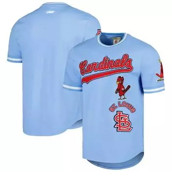 Мужская классическая футболка в стиле ретро Pro Standard голубая St. Louis Cardinals Cooperstown Collection