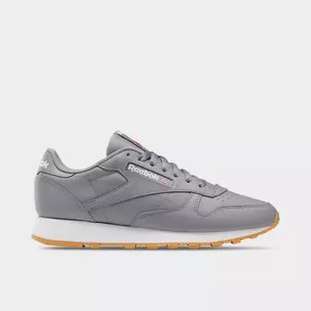 Мужская классическая кожаная повседневная обувь Reebok, серый