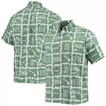 Мужская классическая рубашка на пуговицах Reyn Spooner Green Hawaii Warriors