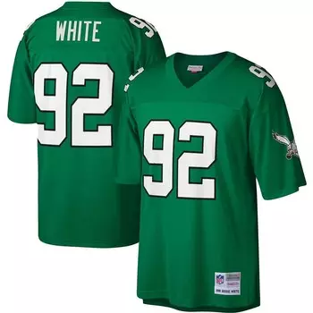 Мужская копия джерси Mitchell & Ness Reggie White Kelly Green Philadelphia Eagles Legacy, цвет Eag Green