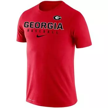 Мужская красная футболка Georgia Bulldogs Baseball Legend Performance Nike