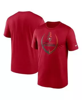 Мужская красная футболка tampa bay buccaneers icon legend performance Nike, красный