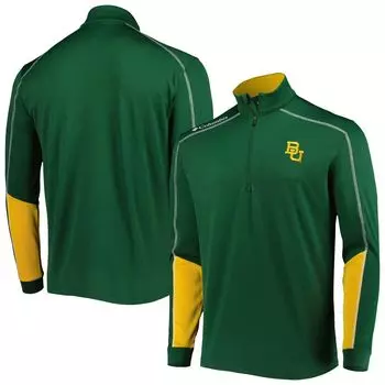Мужская куртка Columbia Green Baylor Bears Shotgun 2.0 Omni-Wick с молнией на четверть