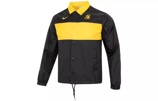 Куртка Nike NBA Lakers Coach, черный/желтый