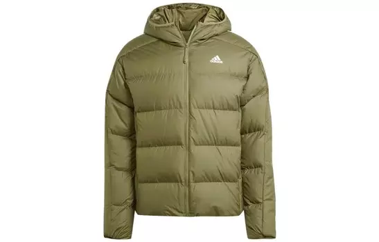 Мужская куртка-пуховик Adidas, оливково-зеленый