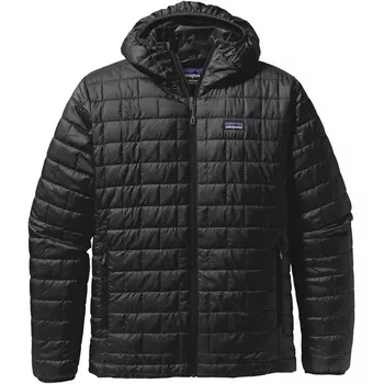 Мужская куртка с капюшоном Nano Puff Patagonia, черный